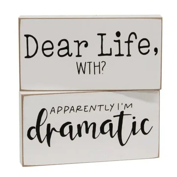 ($10) Dramatic Sign Set - Picture 2 of 2